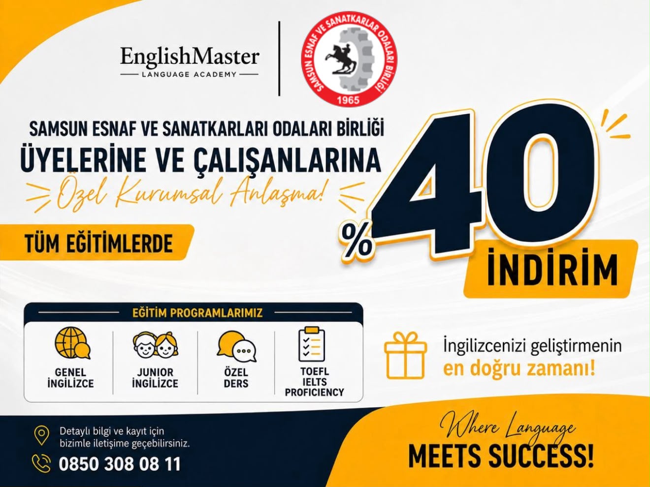 English Master Özel Kurumsal Anlaşma