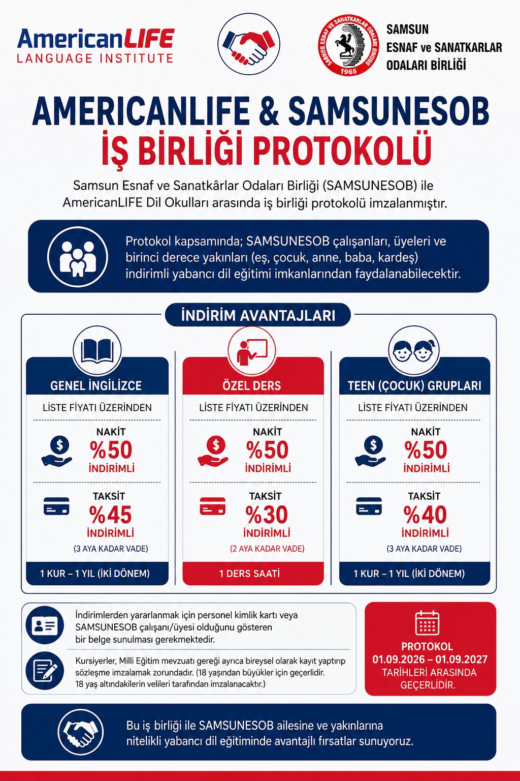 SAMSUNESOB Üyelerine Özel Yabancı Dil Eğitiminde İndirim Protokolü