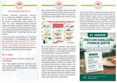 Türk Gıda Kodeksi Gıda Etiketleme ve Tüketicileri Yönetmeliği 